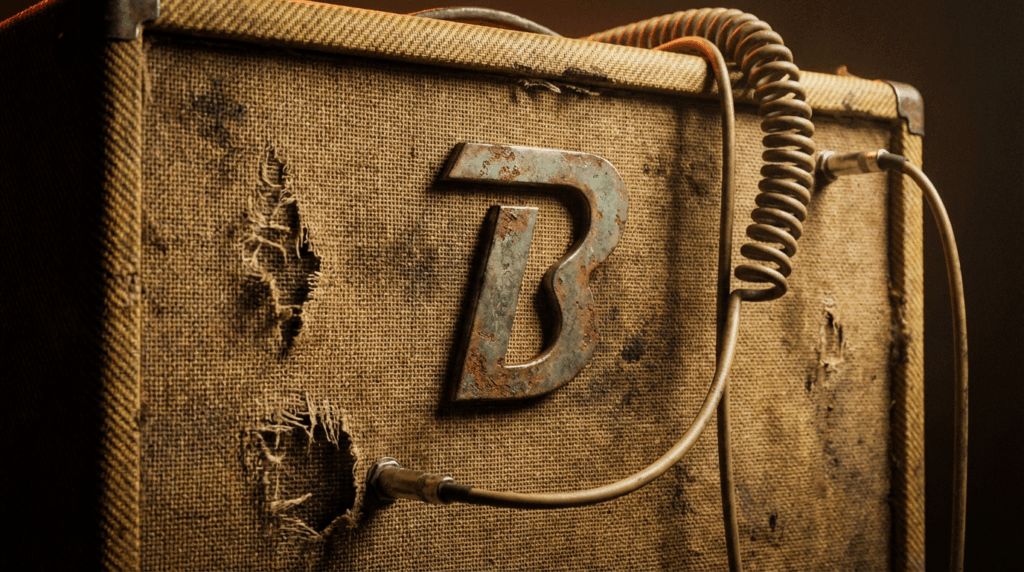 Alter Verstärker mit Kabel