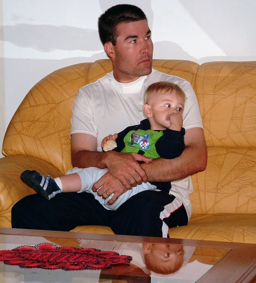 Chris Johnson mit Sohn Bryan Johnson