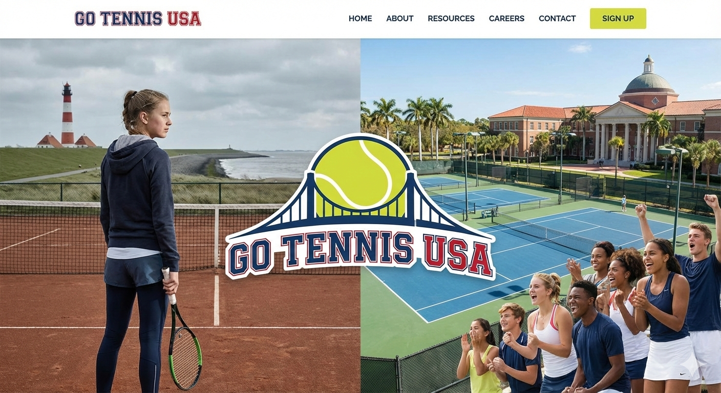 Brücke USA Schleswig Holstein Tennis Junge Menschen UNI